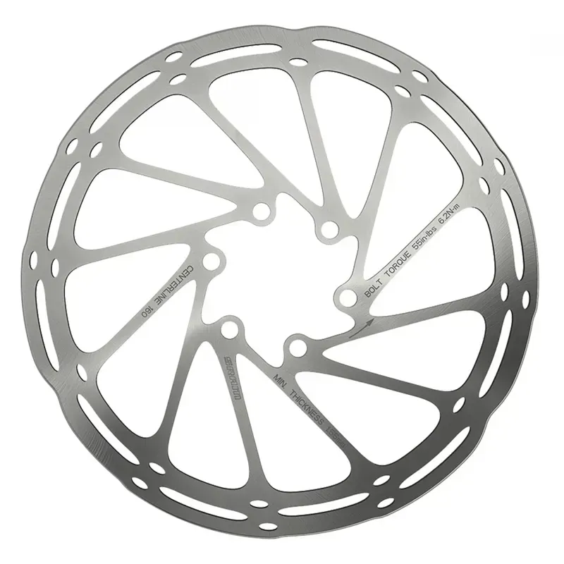 SRAM Centerline 160mm Rounded Disk Brake Rotor w/ Lock Ring in Silver