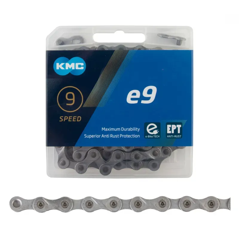 KMC X9e 136L eBike Chain in Silver