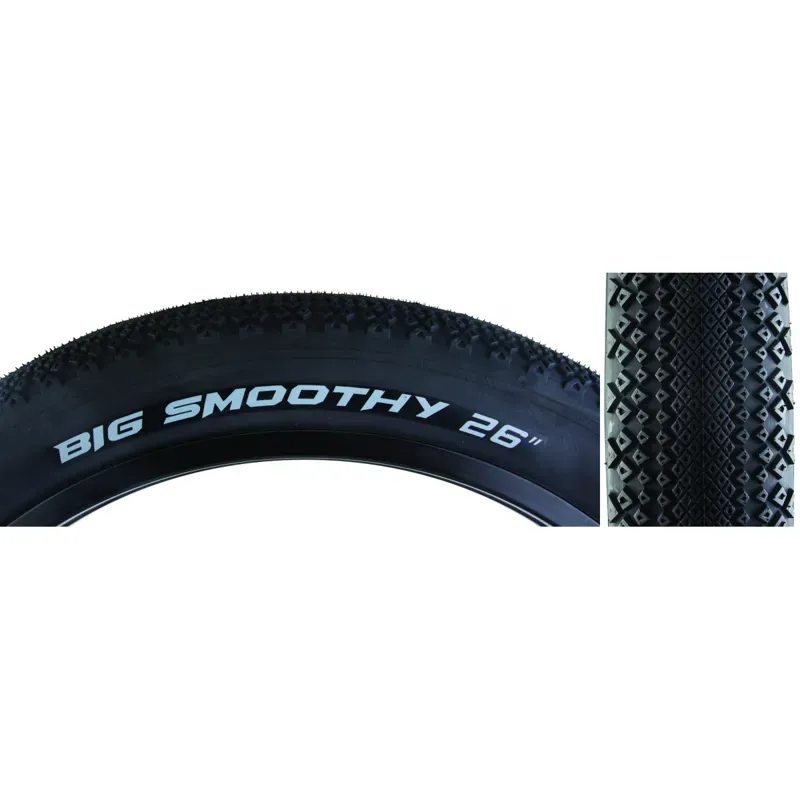 Arisun Big Smoothy 26x4.0-inch All Terrain 30-tpi Wire Fat Tire in Black