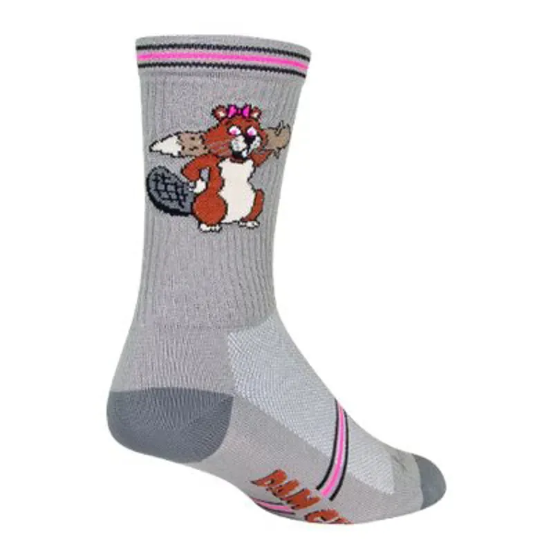 Sockguy Crew Dam Girl 6in Socks in Gray