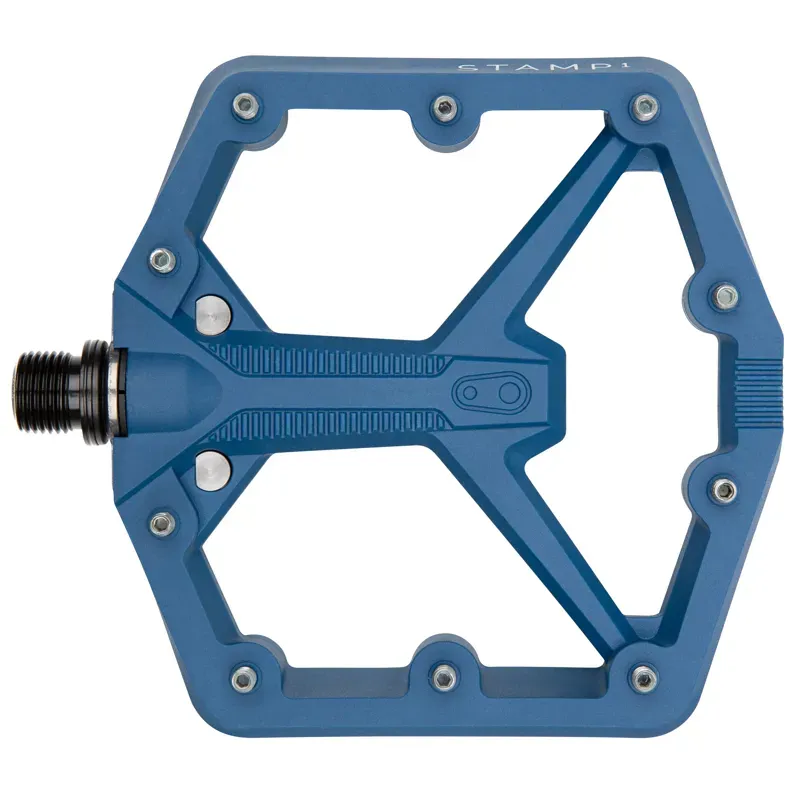 Crankbrothers 9/16 Stamp 1 Gen 2 Large Platform Pedals in Navy Blue