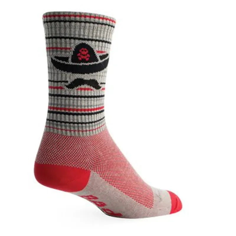 SockGuy Crew Bad Hombre Socks in Gray