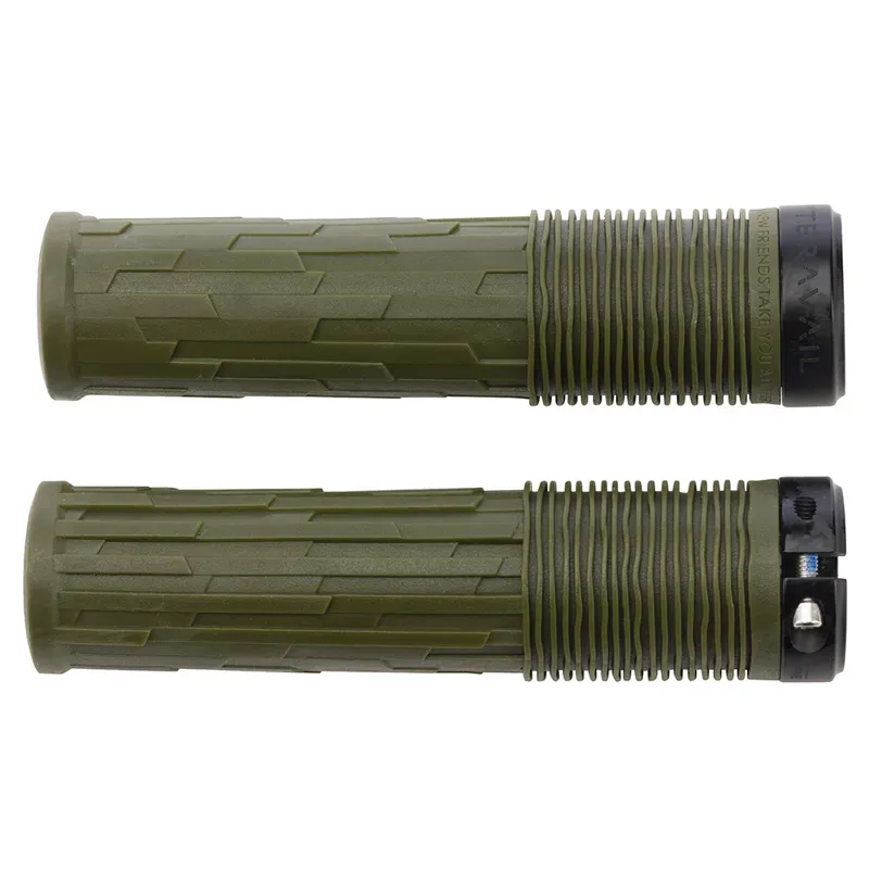 Teravail Lytho 32mm Lock-On Grips in Olive