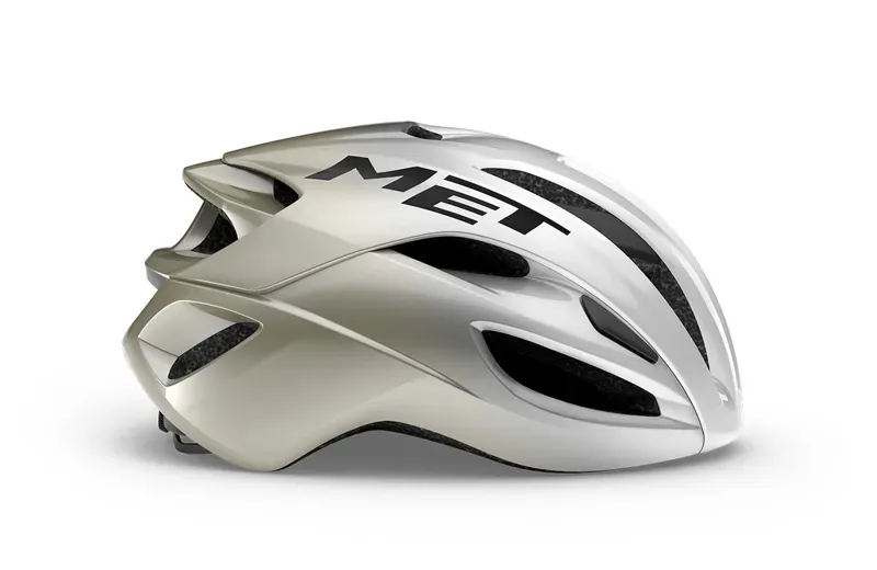 MET Helmets Rivale MIPS Road Cycling Helmet in Silver Gray-1