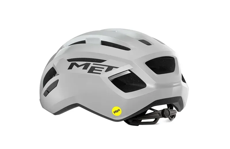 MET Helmets Vinci MIPS Helmet in White/Silver Matte-2