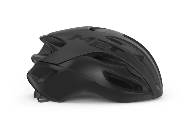 Met Rivale MIPS Road Cycling Helmet in Black Matte/Glossy Black-1