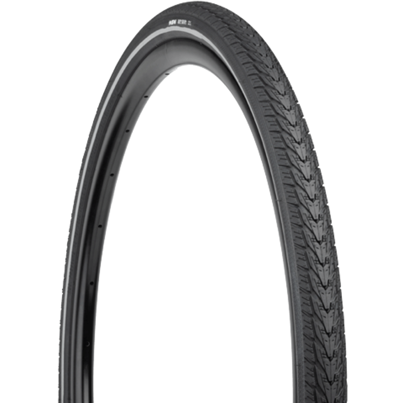 Msw Daily Driver 700x38 Rigid Wire Bead Reflective Sidewall Tire in Black