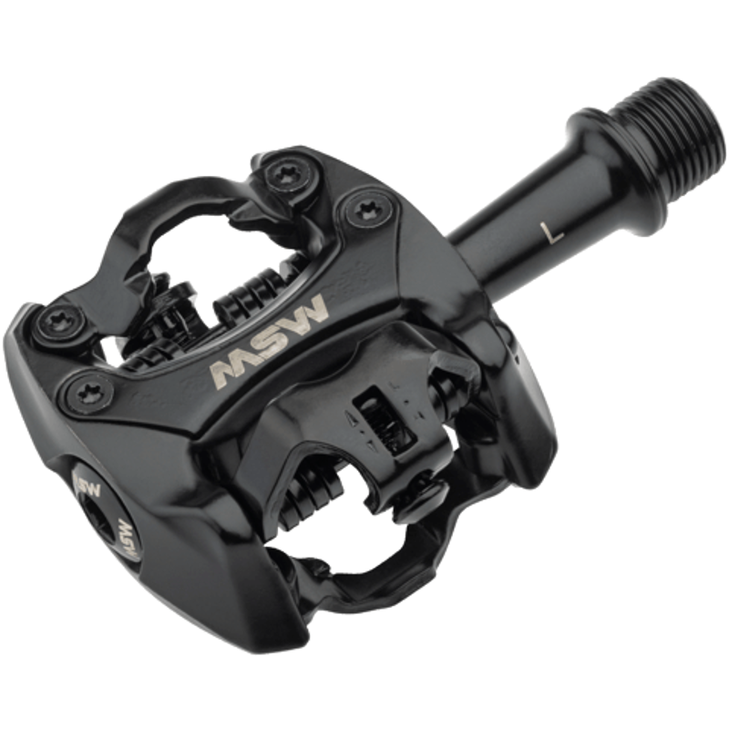 MSW Flash II Dual Sided Clipless Aluminum Pedals in Black