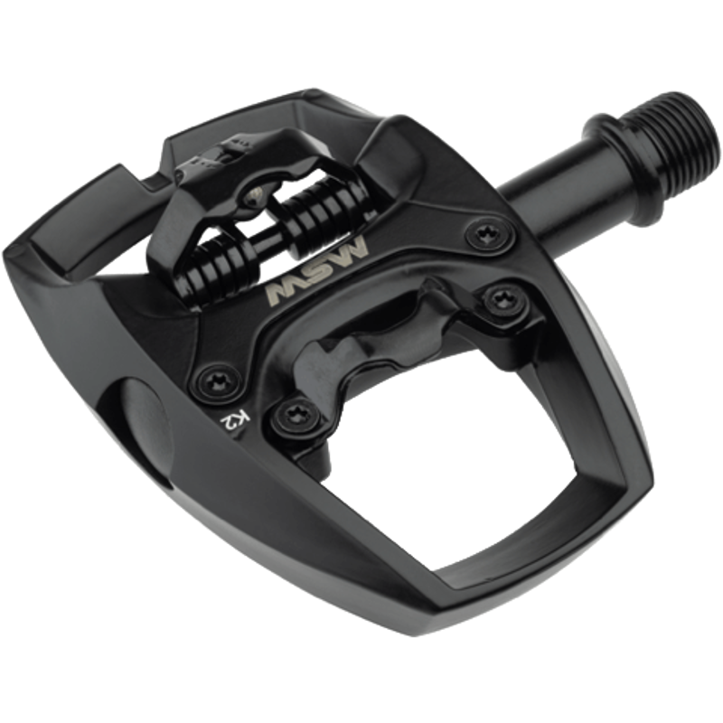 MSW Flip I Single Side Clipless Platform Pedals in Black
