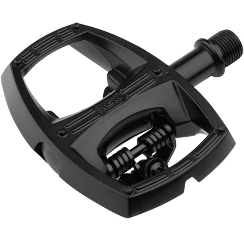 MSW Flip I Single Side Clipless Platform Pedals in Black-1