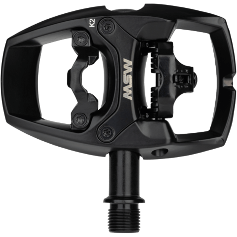 MSW Flip I Single Side Clipless Platform Pedals in Black-2