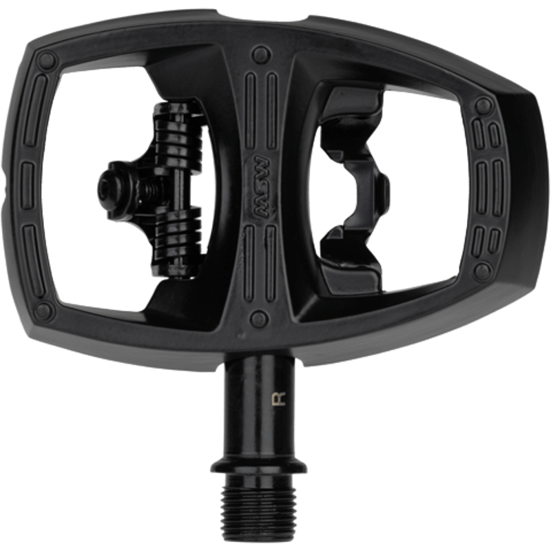MSW Flip I Single Side Clipless Platform Pedals in Black-3