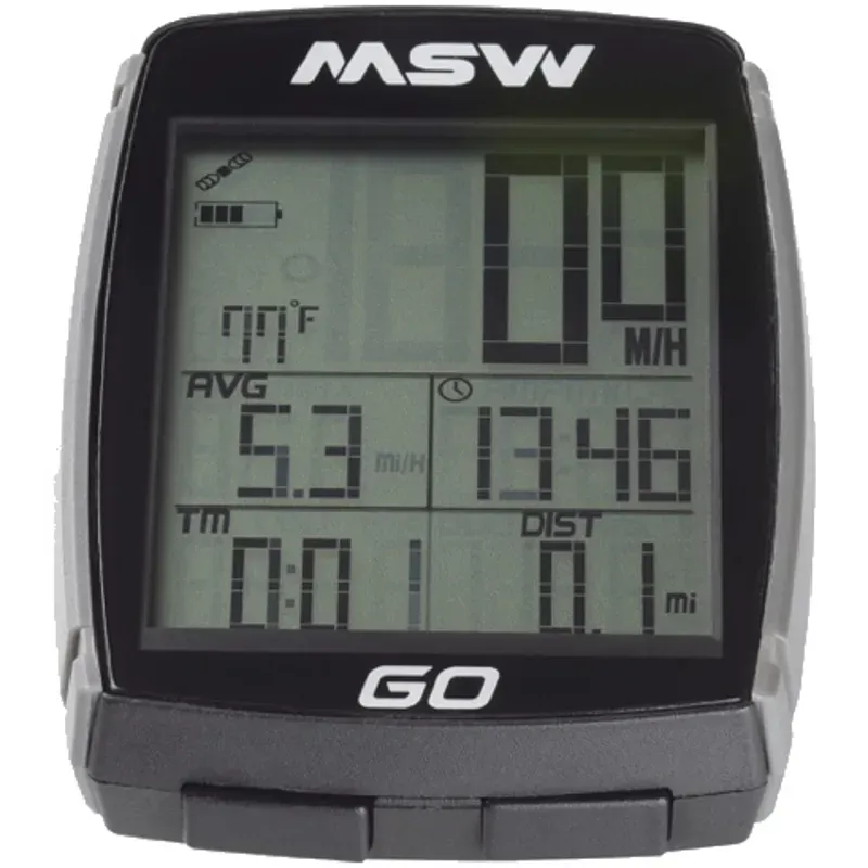 MSW Miniac GO GPS Bike Computer Wireless in Black-1