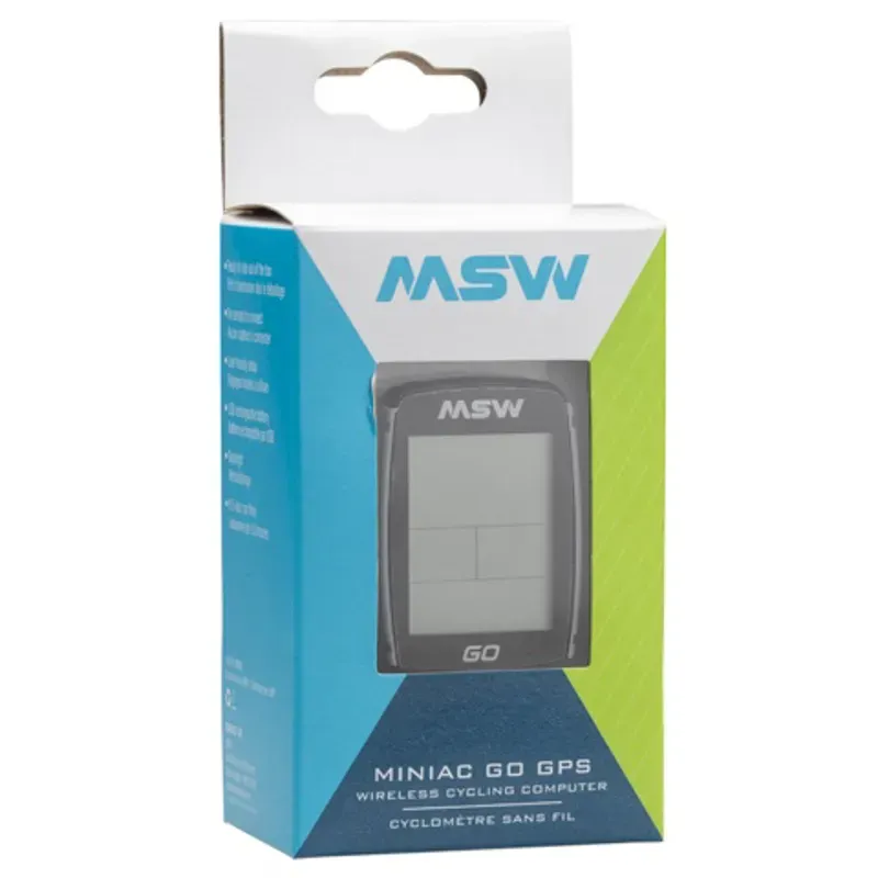 MSW Miniac GO GPS Bike Computer Wireless in Black-3