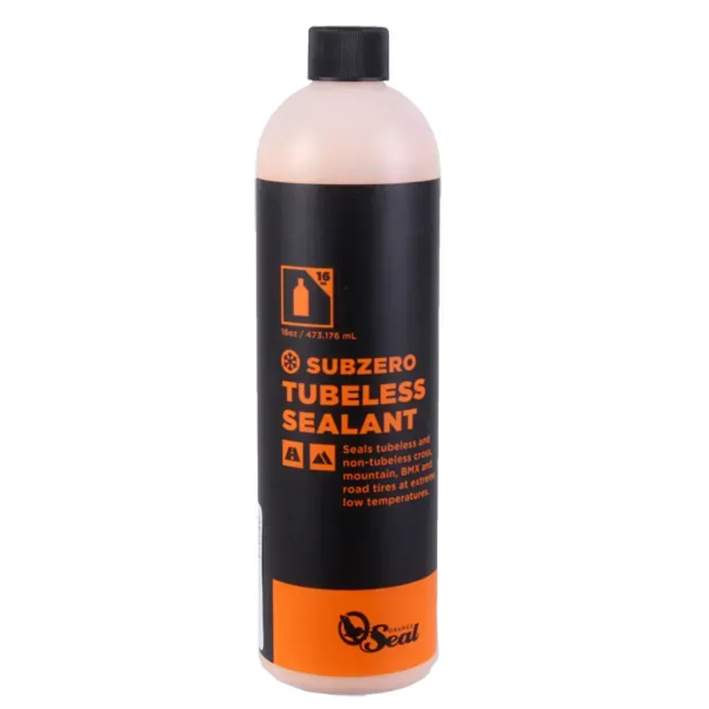 Orange Seal SubZero Tubeless Tire Sealant - 16oz Bottle 473ml Refill