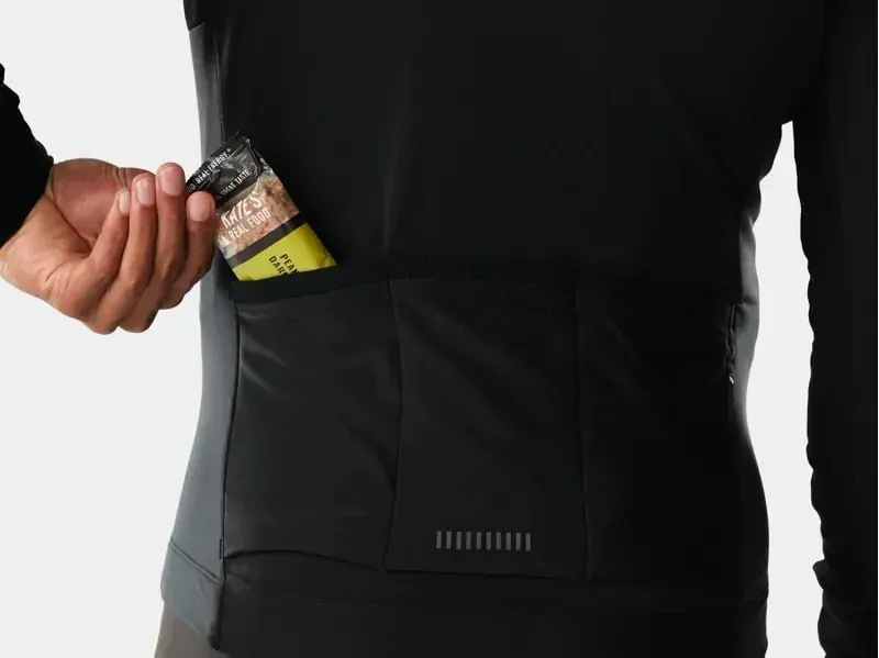 Trek Circuit Thermal Long Sleeve Cycling Jersey in Black-3