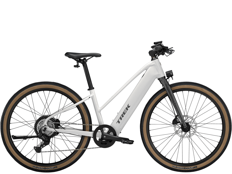 Trek FX+ 1 Midstep City E-Bike In Era White