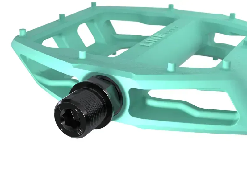 Trek Line Comp Flat Pedal 9/16 in Miami Green-2