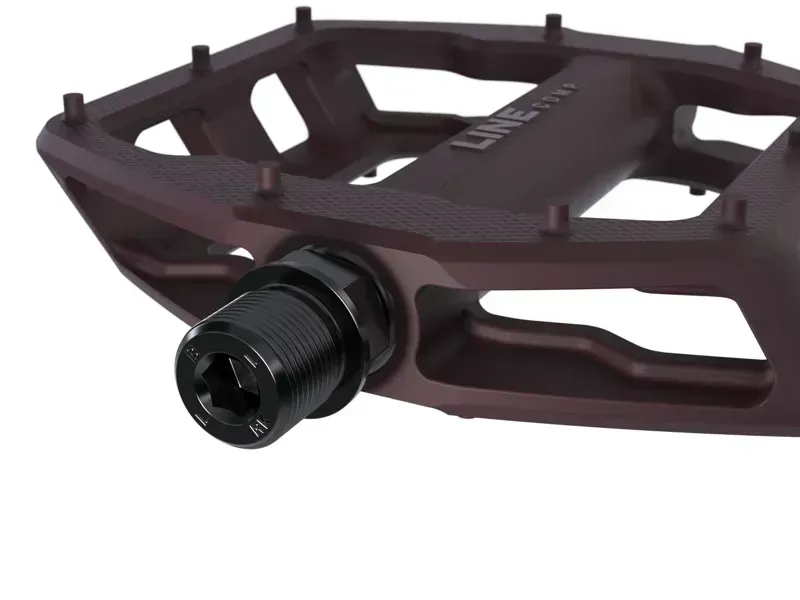 Trek Line Comp Flat Pedal 9/16 in Mulberry-2