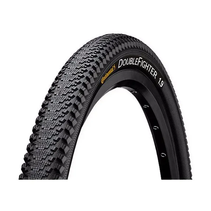 Continental DoubleFighter III Tire - 29 X 2.00 Clincher Wire Black Sport Black 29 x 2.00