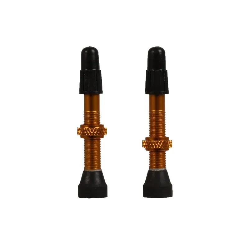Industry Nine Tubeless 40mm Presta Valve Stem Pair in Gold